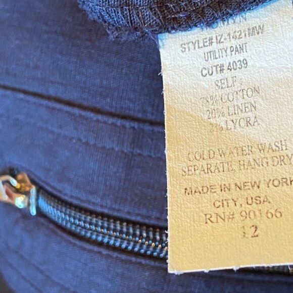 Womyn Utility Pants Blue Size 12 NWOT - Picture 14 of 15